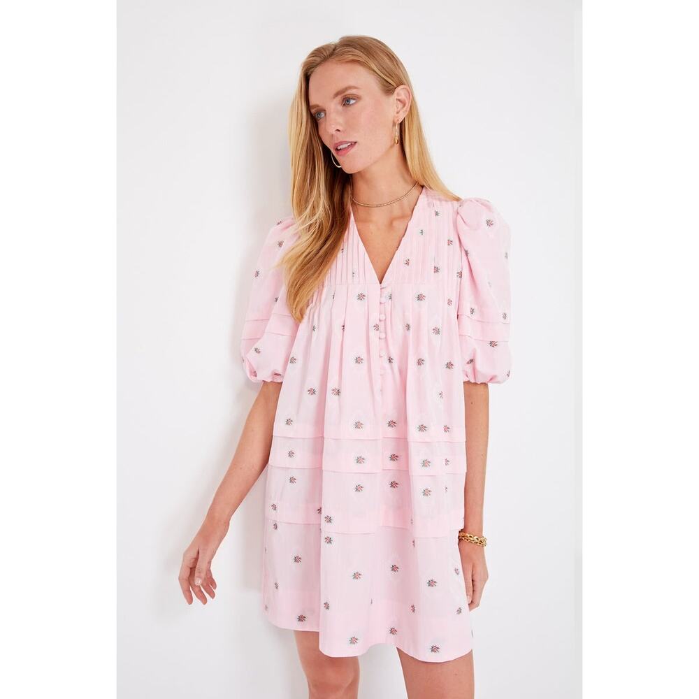 HUNTER BELL Pink Blossom Jenkins Dress Size XS NWT Retail $525 Tuckernuck